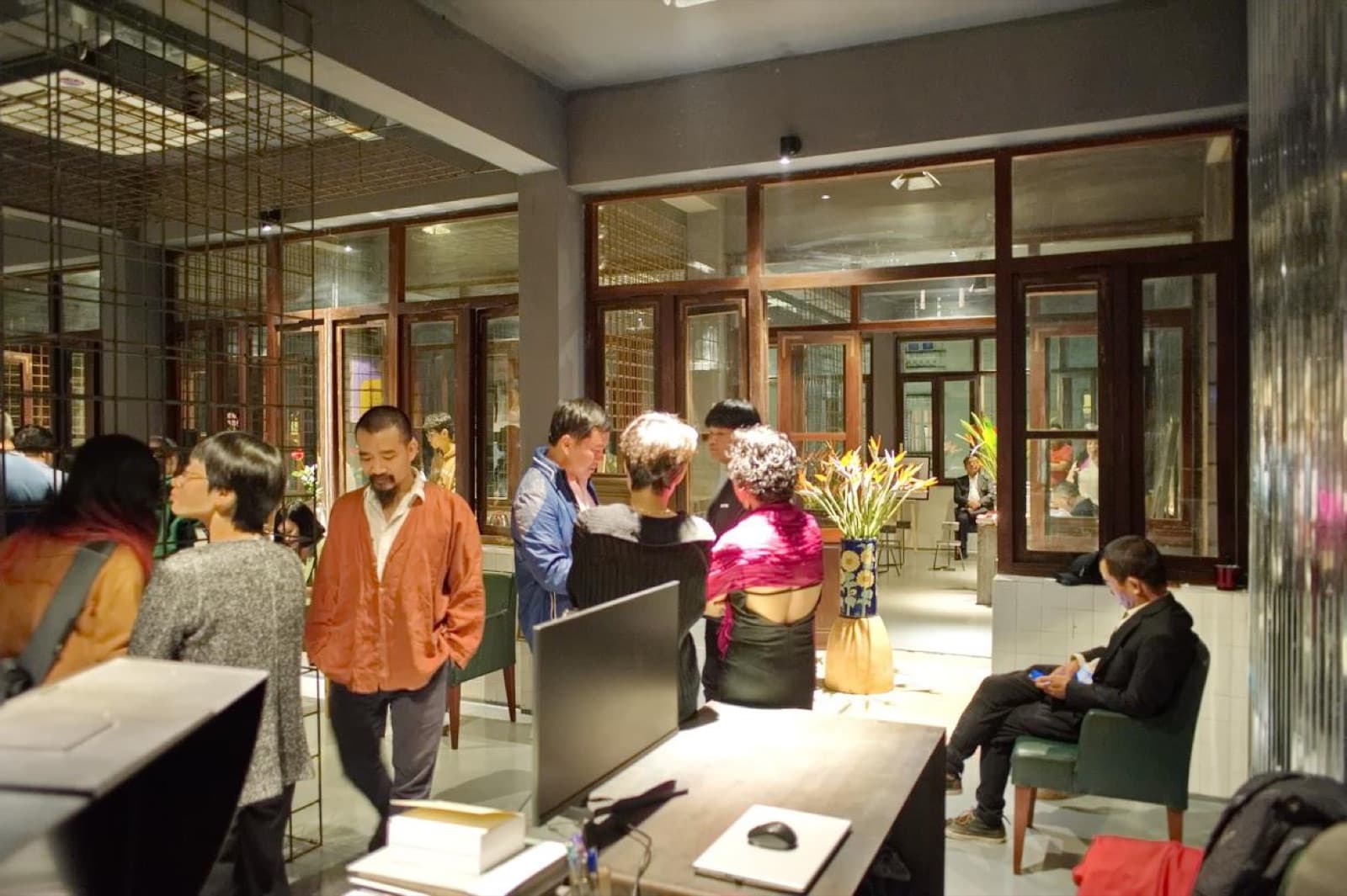 Visitors in the collection